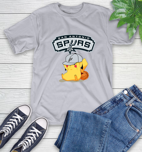 NBA Pikachu Basketball Sports San Antonio Spurs T-Shirt 6