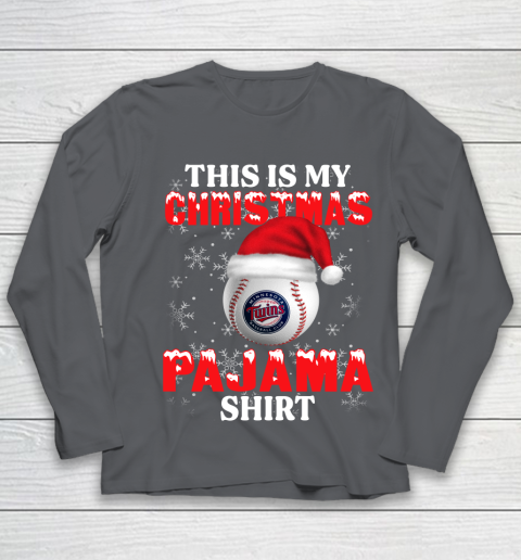 Minnesota Twins This Is My Christmas Pajama Shirt MLB Youth Long Sleeve 6