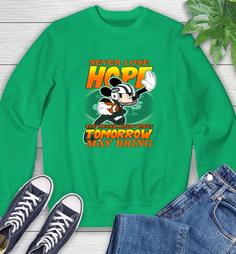 New York Jets NFL Football Mickey Disney Never Lose Hope Sweatshirt 7
