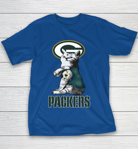 NFL Football My Cat Loves Green Bay Packers Youth T-Shirt 6