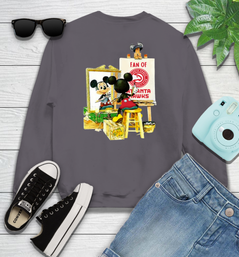 NBA Basketball Atlanta Hawks Mickey Drawing Shirt 109
