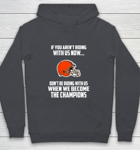 NFL Cleveland Browns Football We Become The Champions Youth Hoodie 5