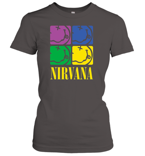 Nirvana Four Smiley Face Visionary Women's T-Shirt