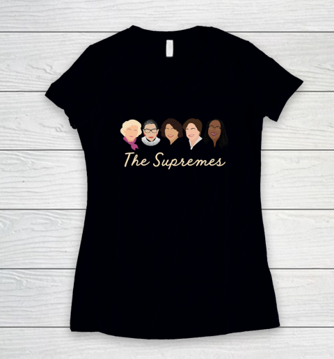 THE SUPREMES Ketanji Brown Jackson SCOTUS RBG Sotomayor Meme Women's V-Neck T-Shirt