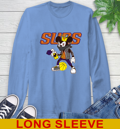 Phoenix Suns NBA Basketball Mickey Peace Sign Sports Long Sleeve T-Shirt 11