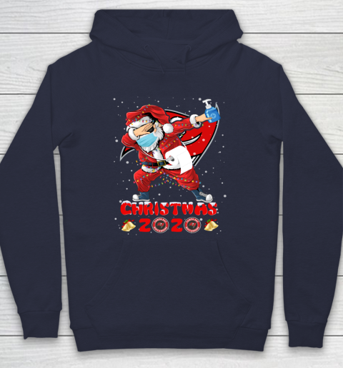 Tampa Bay Buccaneers Funny Santa Claus Dabbing Christmas 2020 NFL Hoodie 2
