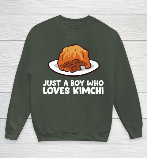 Just a Boy Who Loves Kimchis Funny Kimchi Youth Sweatshirt 8