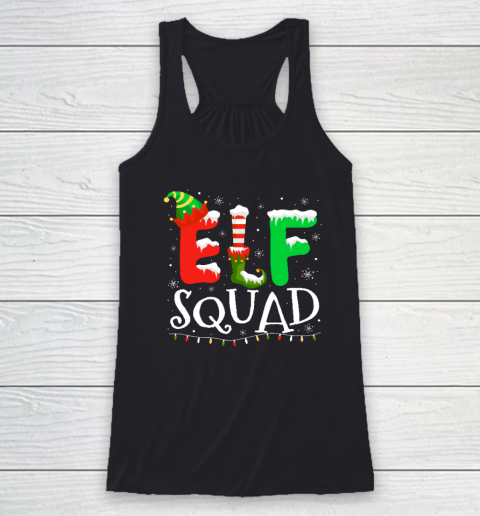 Elf Family Christmas Matching Pajamas Xmas Elf Squad Racerback Tank