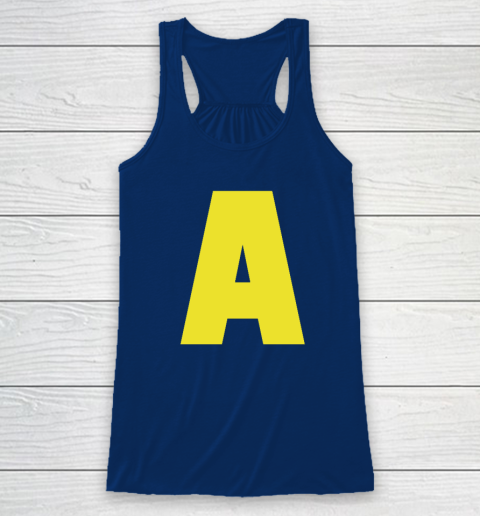 Yellow A On Red For Alvin Halloween Costume Racerback Tank 4