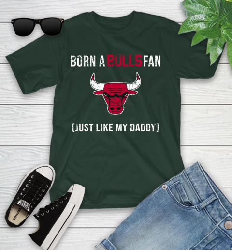 NBA Chicago Bulls Loyal Fan Just Like My Daddy Basketball Shirt Youth T-Shirt 4