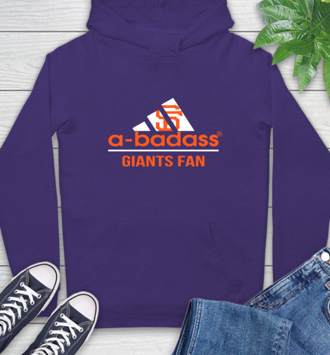 MLB A Badass San Francisco Giants Fan Adidas Baseball Sports Hoodie 5