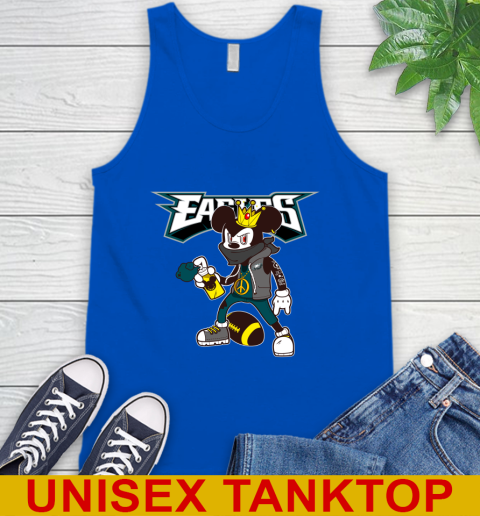 Philadelphia Eagles NFL Football Mickey Peace Sign Sports Tank Top 5