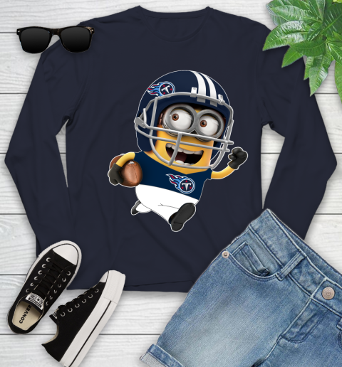NFL Tennessee Titans Minions Disney Football Sports Youth Long Sleeve 3