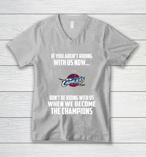 NBA Cleveland Cavaliers Basketball We Become The Champions V-Neck T-Shirt 3