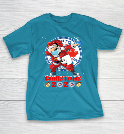 Toronto Blue Jays Funny Santa Claus Dabbing Christmas 2020 MLB T-Shirt 7
