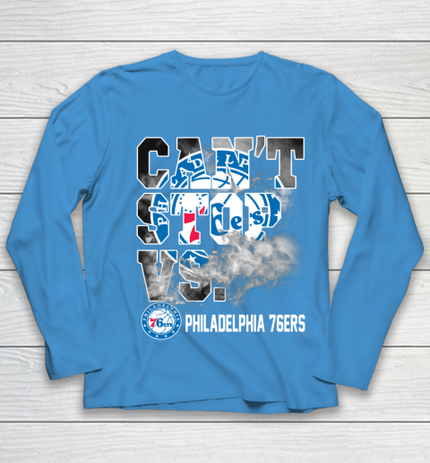 NBA Philadelphia 76ers Basketball Can't Stop Vs Youth Long Sleeve 5