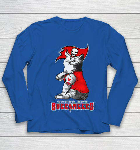 NFL Football My Cat Loves Tampa Bay Buccaneers Youth Long Sleeve 7