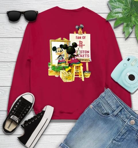 NBA Basketball Houston Rockets Mickey Drawing Shirt 32