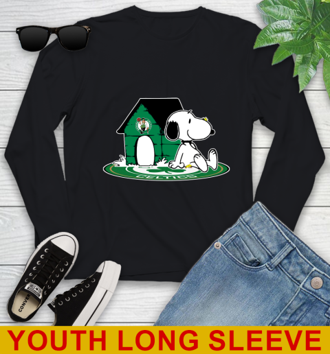 NBA Basketball Boston Celtics Snoopy The Peanuts Movie Shirt Youth Long Sleeve 2