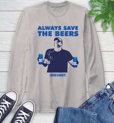 Always Save The Bees Beers Bud Light Jeff Adams Beers Over Baseball Long Sleeve T-Shirt 11