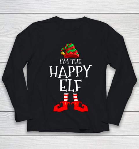 I m The Happy Elf Matching Family Group Christmas Youth Long Sleeve