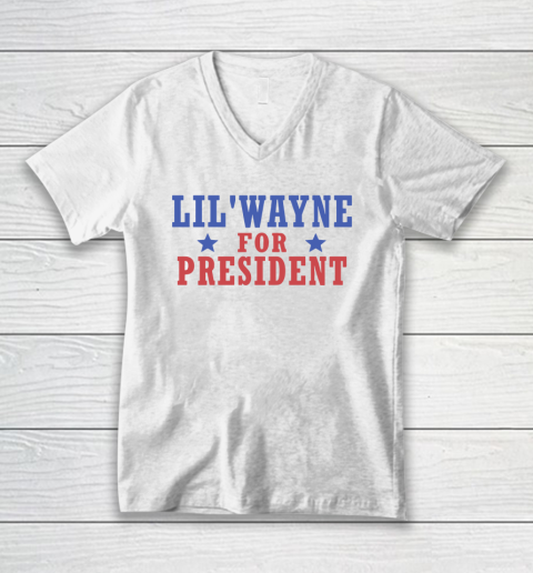 Lil'Wayne For President V-Neck T-Shirt