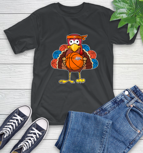 Oklahoma City Thunder Turkey thanksgiving day T-Shirt 2