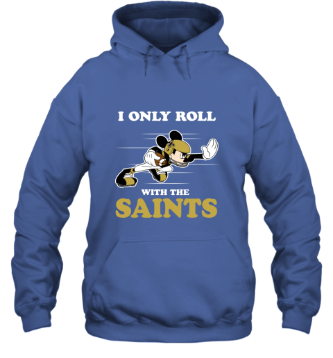 NFL Mickey Mouse I Only Roll With New York Giants Youth Sweatshirt 