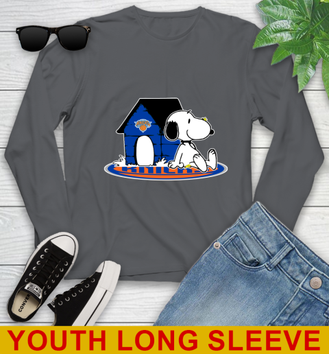 NBA Basketball New York Knicks Snoopy The Peanuts Movie Shirt Youth Long Sleeve 9
