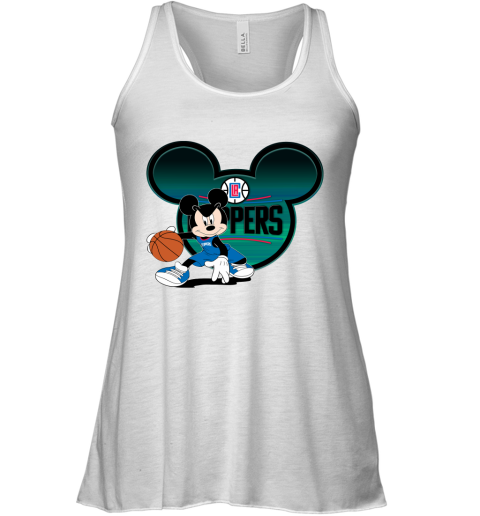 NBA LA Clippers Mickey Mouse Disney Basketball 0Q1WFtC7YrG flowy tank 32 12 eeedec front white