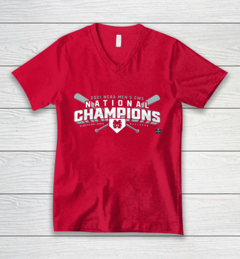 Mississippi State National Championship 2021 V-Neck T-Shirt 6