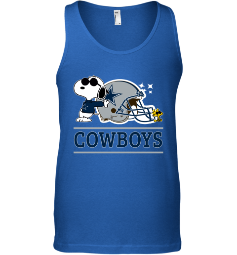 The Dallas Cowboys Joe Cool And Woodstock Snoopy Mashup Tank Top