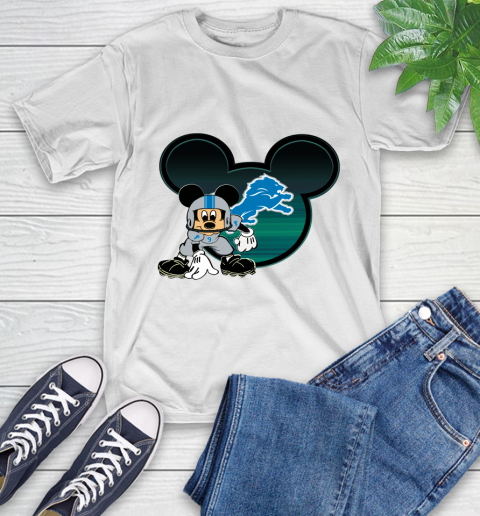 NFL Detroit Lions Mickey Mouse Disney Football T Shirt T-Shirt