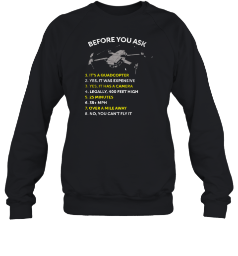 Before You Ask Pilot Sweatshirt