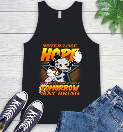 Dallas Cowboys NFL Football Mickey Disney Never Lose Hope Tank Top