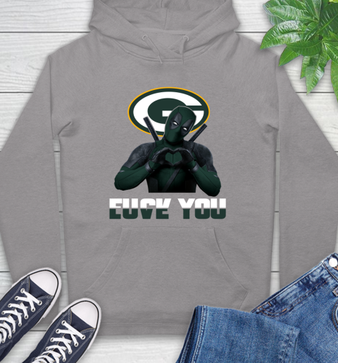 NHL Green Bay Packers Deadpool Love You Fuck You Football Sports Hoodie 6