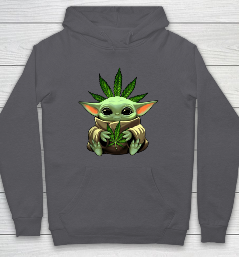 Baby Yoda Hug Marijuana Canabis Hoodie 7