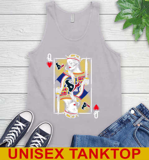 NFL Football Houston Texans The Queen Of Hearts Card Shirt Tank Top 3