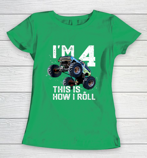Kids I'm This Many Monster Trucks Old 4th Birthday Shirt Boy Gift Kids I'm This Many Monster Trucks Old 4th Birthday Shirt Boy Gift