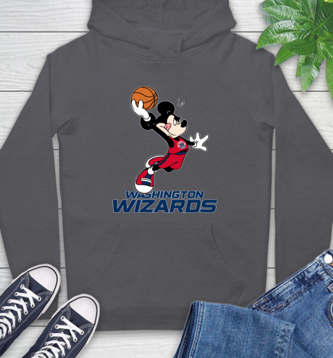 NBA Basketball Washington Wizards Cheerful Mickey Mouse Shirt Hoodie 7
