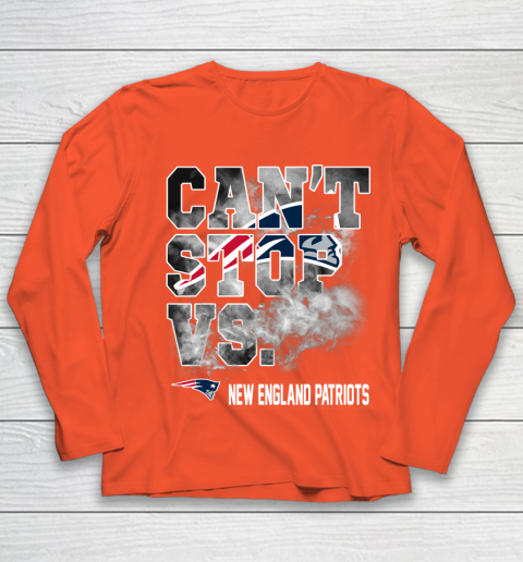 NFL New England Patriots Can't Stop Vs Youth Long Sleeve 3