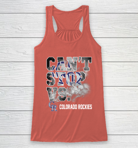 MLB Colorado Rockies Baseball Can't Stop Vs Colorado Rockies Racerback Tank 3
