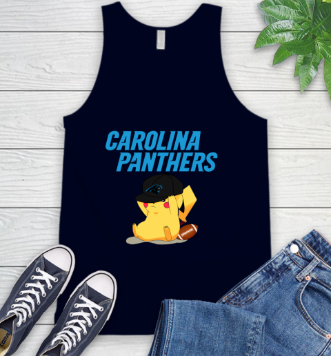 NFL Pikachu Football Sports Carolina Panthers Tank Top 3