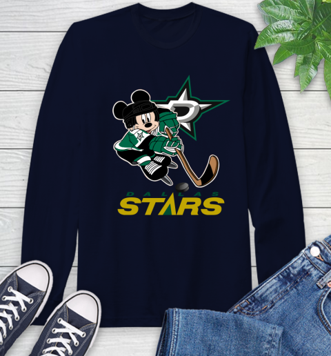 NHL Dallas Stars Mickey Mouse Disney Hockey T Shirt Long Sleeve T-Shirt 4