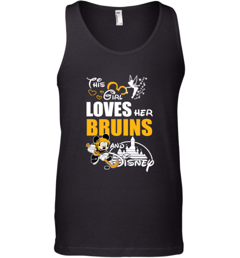 This Girl Love Her Boston Bruins And Mickey Disney Tank Top