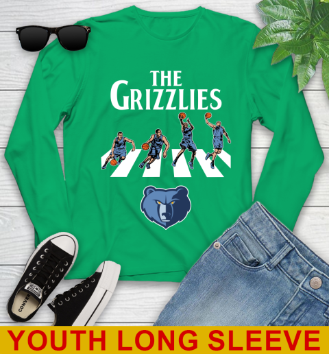 NBA Basketball Memphis Grizzlies The Beatles Rock Band Shirt Youth Long Sleeve - Image 8