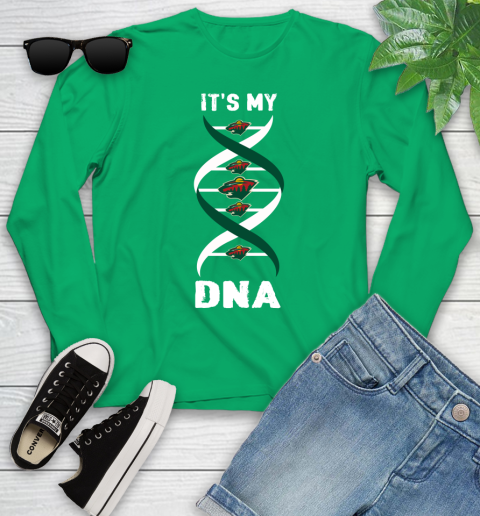 Minnesota Wild NHL Hockey It's My DNA Sports Youth Long Sleeve 7