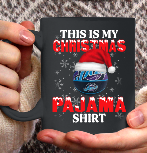 Utah Jazz This Is My Christmas Pajama Shirt NBA Ceramic Mug 11oz 2