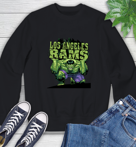 Los Angeles Rams NFL Football Incredible Hulk Marvel Avengers Sports Sweatshirt 2