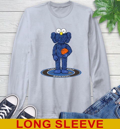 NBA Basketball Orlando Magic Kaws Bff Blue Figure Shirt Long Sleeve T-Shirt 6